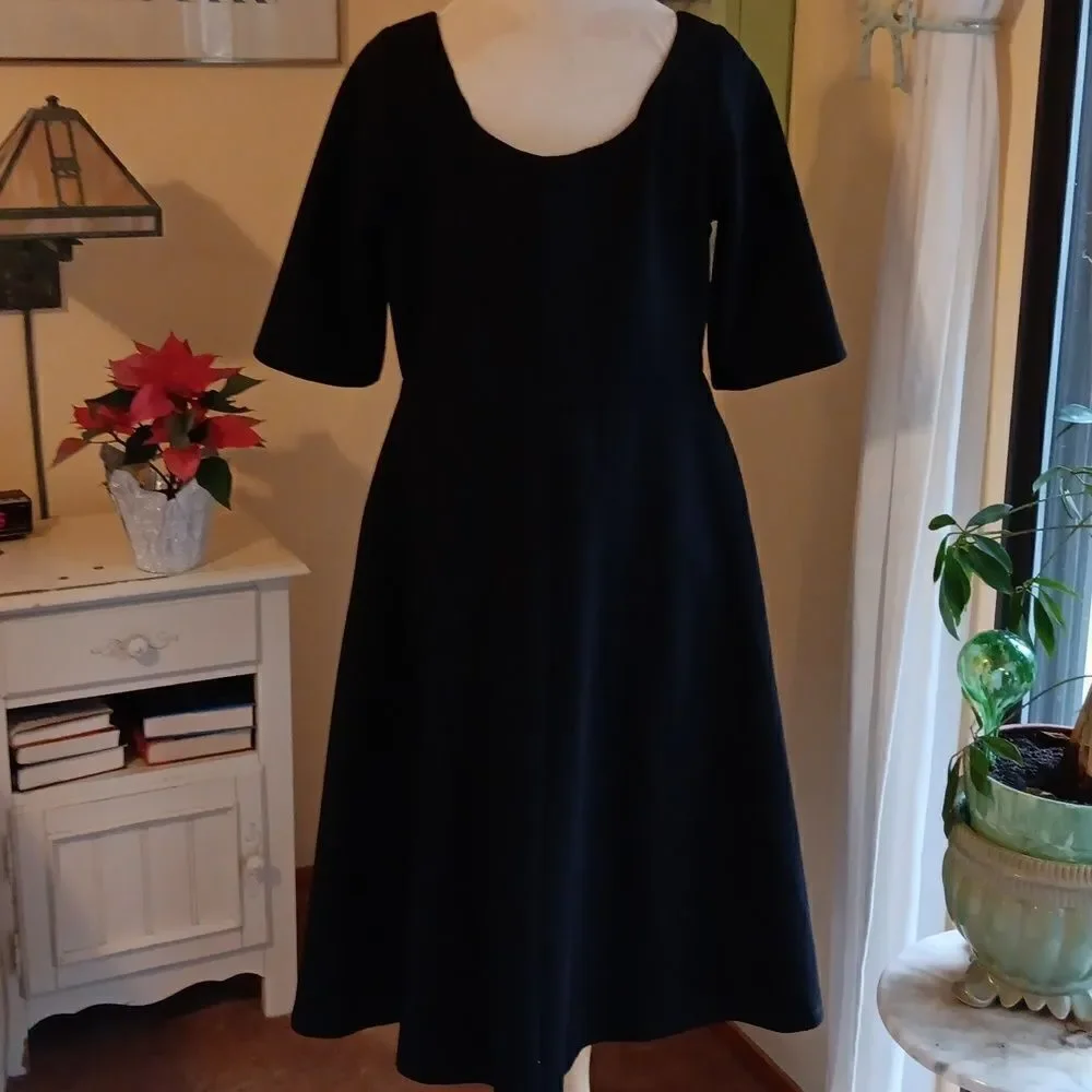 City Chic Black Ponte Dress